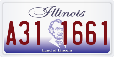 IL license plate A311661