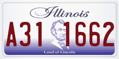 IL license plate A311662