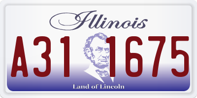 IL license plate A311675
