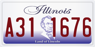IL license plate A311676