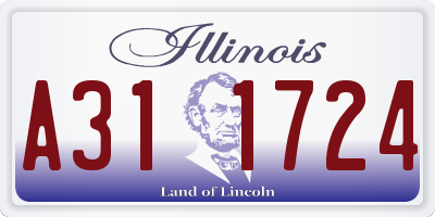 IL license plate A311724