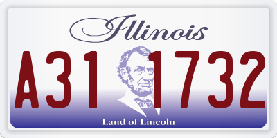 IL license plate A311732