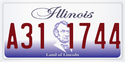 IL license plate A311744