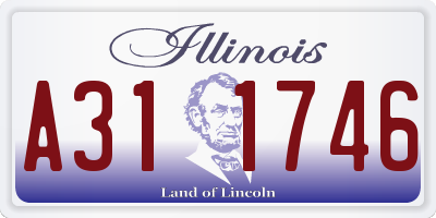 IL license plate A311746
