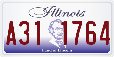 IL license plate A311764