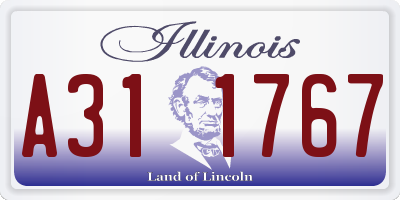 IL license plate A311767