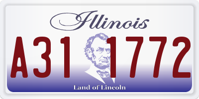 IL license plate A311772