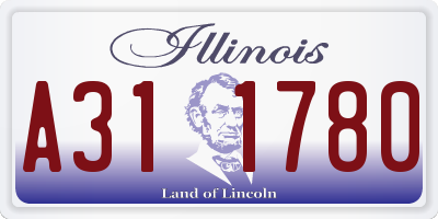 IL license plate A311780