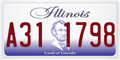 IL license plate A311798