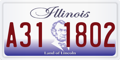 IL license plate A311802