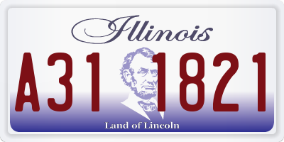 IL license plate A311821