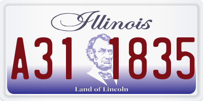 IL license plate A311835