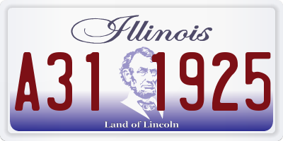 IL license plate A311925