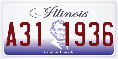 IL license plate A311936