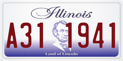 IL license plate A311941