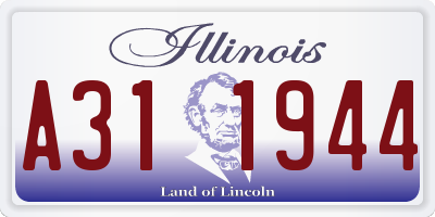 IL license plate A311944