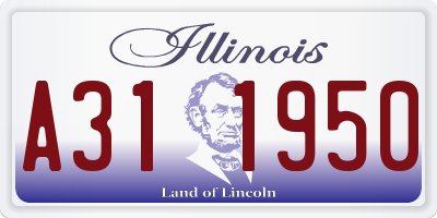 IL license plate A311950