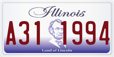 IL license plate A311994