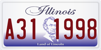 IL license plate A311998
