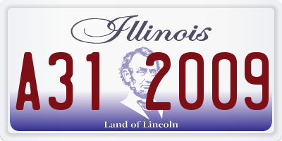 IL license plate A312009