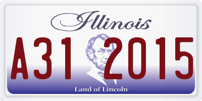 IL license plate A312015