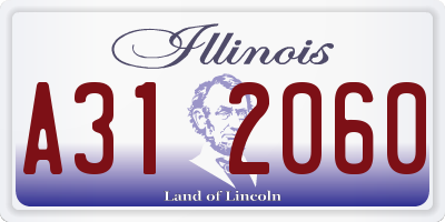 IL license plate A312060
