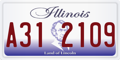 IL license plate A312109