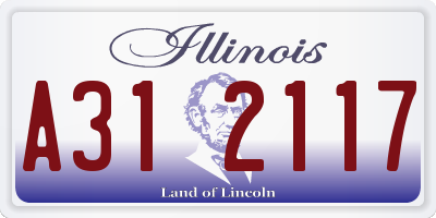 IL license plate A312117