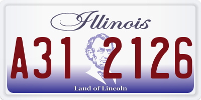 IL license plate A312126