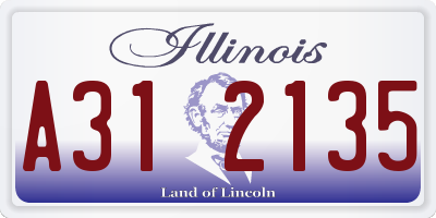 IL license plate A312135