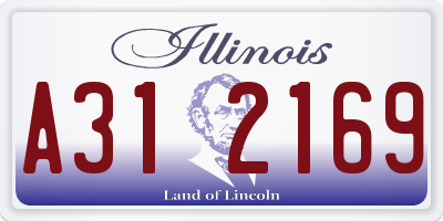 IL license plate A312169