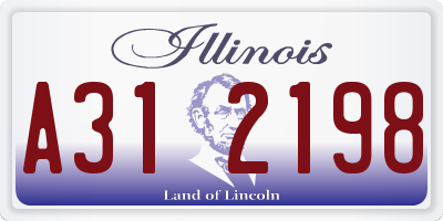 IL license plate A312198
