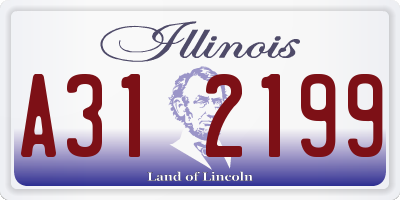 IL license plate A312199