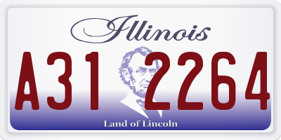 IL license plate A312264