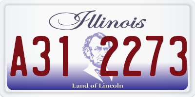 IL license plate A312273