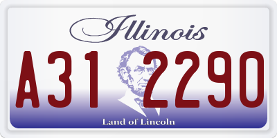 IL license plate A312290