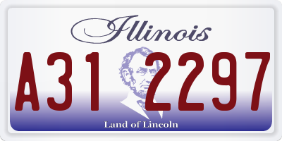 IL license plate A312297