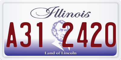 IL license plate A312420