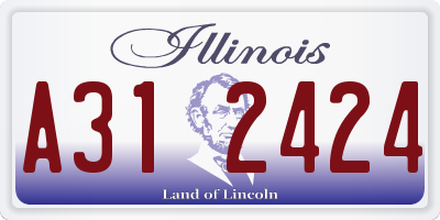 IL license plate A312424