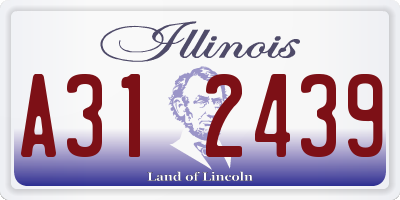 IL license plate A312439