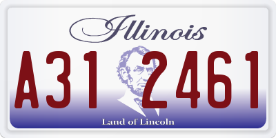 IL license plate A312461
