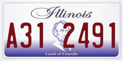 IL license plate A312491