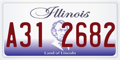 IL license plate A312682