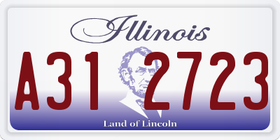 IL license plate A312723