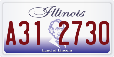 IL license plate A312730
