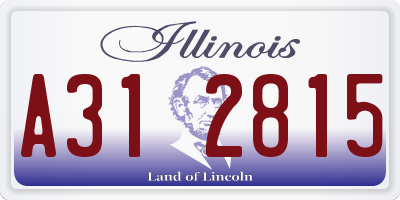 IL license plate A312815