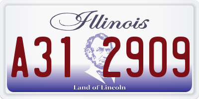 IL license plate A312909