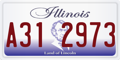 IL license plate A312973