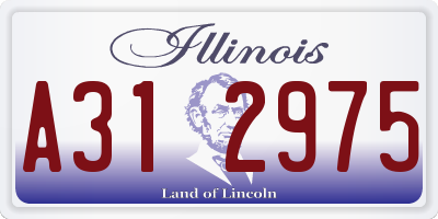 IL license plate A312975