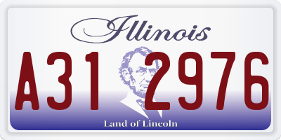 IL license plate A312976